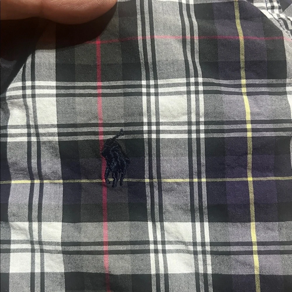 Ralph Lauren -Plaid Long Sleeve Button Down Shirt in Size 7